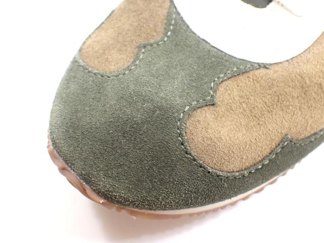 中古 トリーバーチ スニーカー レディース レザー カーキ系 緑色 24.5cm 7 1/2 ローカット 古着 アパレル