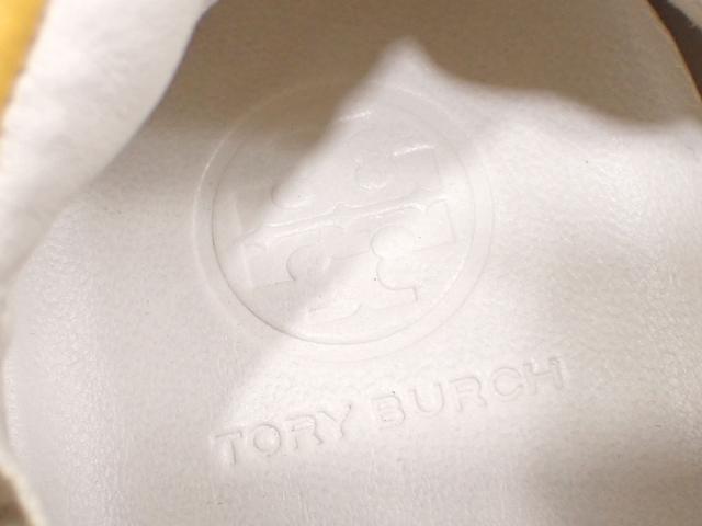 中古 トリーバーチ スニーカー レディース レザー カーキ系 緑色 24.5cm 7 1/2 ローカット 古着 アパレル