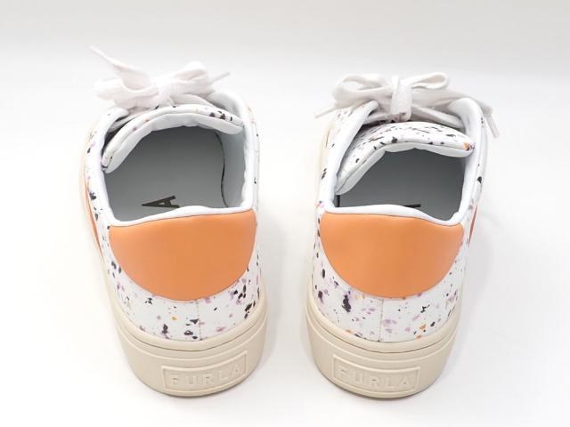 中古 フルラ スニーカー JOY LACE-UP SNEAKER レディース レザー ゴム ローカット マルチカラー 24.0cm 37 YF43FJO 古着 アパレル