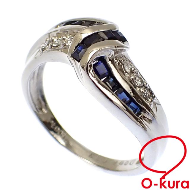 Pt900 プラチナ900 ダイヤモンドリング 3.3g 6号 D0.221ct 鑑定書