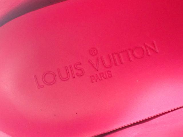 中古 ルイ・ヴィトン スニーカー メンズ レザー ハイカット ブラック 黒 サイズ6 25.0cm 古着 アパレル