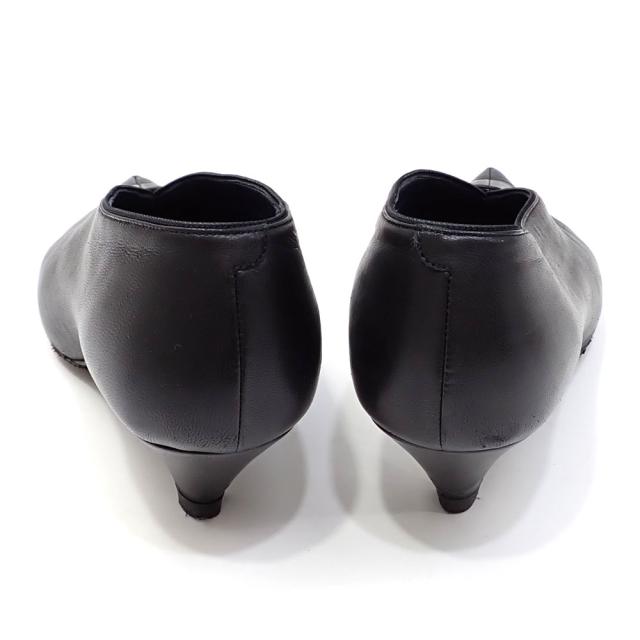 中古 セリーヌ パンプス レディース ポインテッドトゥ レザー ブラック 黒 約23.0cm 36 Vカット ミドルヒール 古着 アパレル 中古 セリーヌ パンプス レディース ポインテッドトゥ レザー ブラック