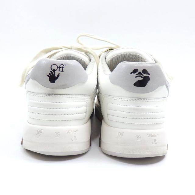 中古 オフホワイト スニーカー メンズ レザー ラバー ホワイト グレー 白 27.0cm 42 古着 アパレル