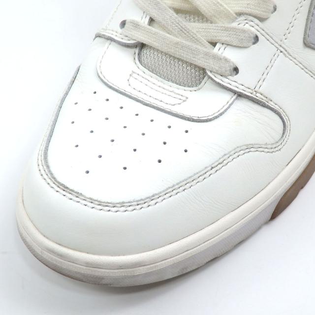 中古 オフホワイト スニーカー メンズ レザー ラバー ホワイト グレー 白 27.0cm 42 古着 アパレル