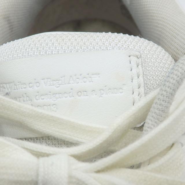 中古 オフホワイト スニーカー メンズ レザー ラバー ホワイト グレー 白 27.0cm 42 古着 アパレル