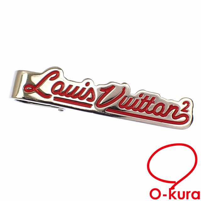 中古 ルイ・ヴィトン ネクタイピン パンス クラヴァット LV スクエアード メンズ MP3233 NIGOコラボ メタル