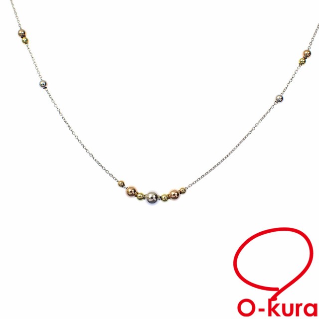 チョーカー アコヤ真珠 7.3mm 淡水真珠 ネックレス K18ゴールド