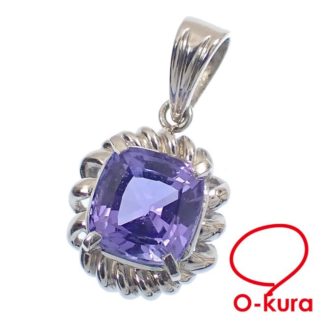 中古 色石 ペンダントトップ レディース Pt900 2.2g プラチナの通販は