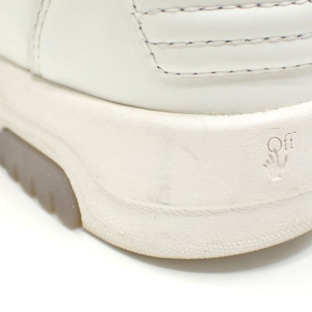 中古 オフホワイト スニーカー レディース レザー ホワイト 白 24.0cm 37 ミドルカット 古着 アパレル