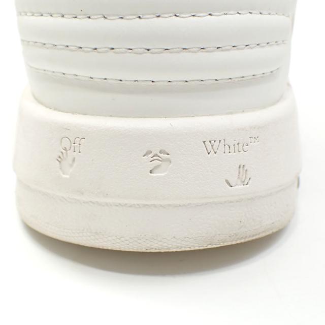中古 オフホワイト スニーカー レディース レザー ホワイト 白 24.0cm 37 ミドルカット 古着 アパレル