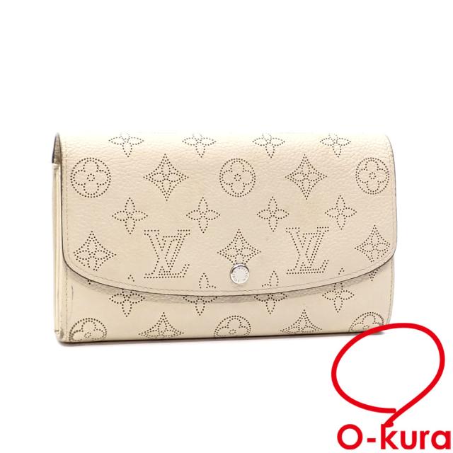 中古 ルイ・ヴィトン 二つ折り 長財布 マヒナ ポルトフォイユ・イリス  