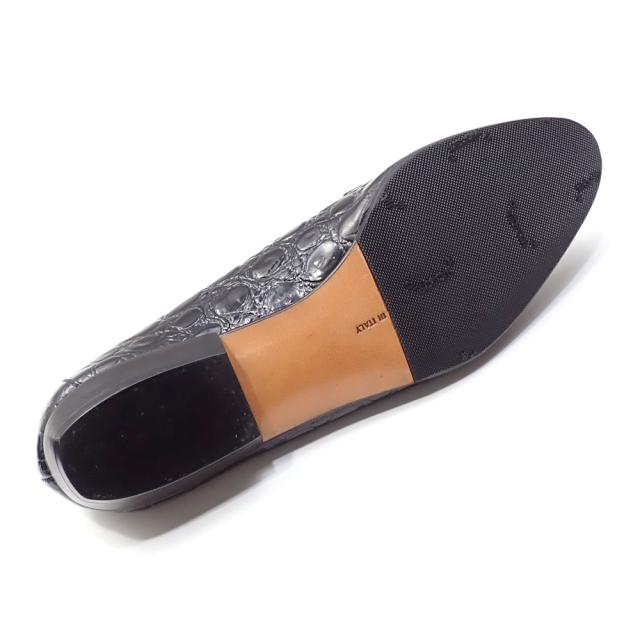 中古 サルヴァトーレフェラガモ パンプス レディース アーモンドトゥ レザー ブラック ゴールド 22.5cm 4 1/2 古着 アパレル