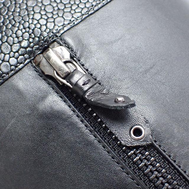 中古 コールハーン ロングブーツ レディース アーモンドトゥ レザー ブラック 23.0cm 5B 古着 アパレル