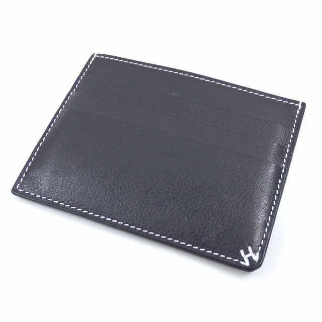 中古 エルメス Hセリエ カードケース ノワール ブラック 黒