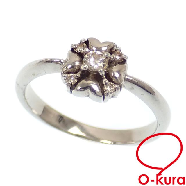 中古 クリスチャンディオール ダイヤモンド リング レディース Pt900 11号 4.2g 指輪の通販は指輪・リング