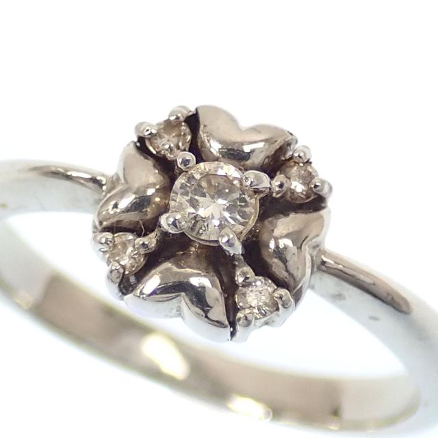 中古 クリスチャンディオール ダイヤモンド リング レディース Pt900 11号 4.2g 指輪の通販は