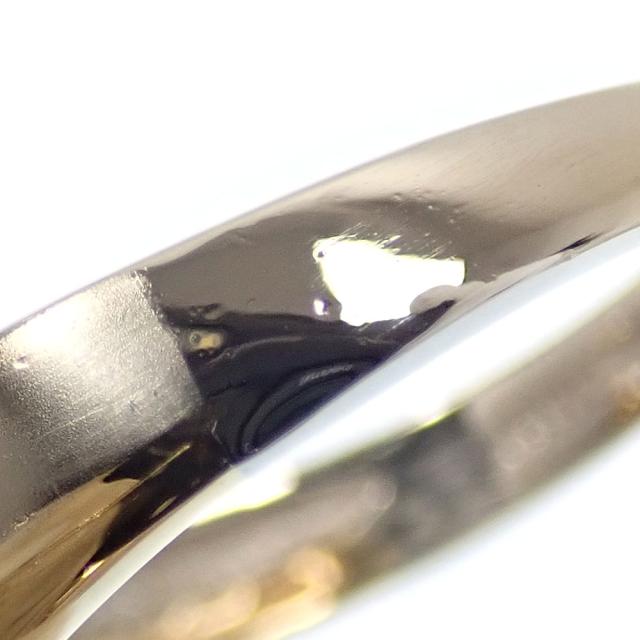 中古 ダイヤモンド付き デザイン リング レディース Pt900 K18YG 12.5号 4.1g 指輪 プラチナ 18金 イエローゴールドの通販は