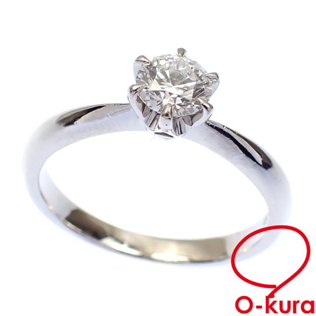 中古 ダイヤモンド リング レディース Pt900 11.5号 0.410ct 4.1g 指輪