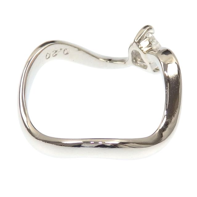 中古 ダイヤモンド ハートシェイプ リング レディース Pt900 4号 0.20ct 2.4g プラチナ 指輪の通販は