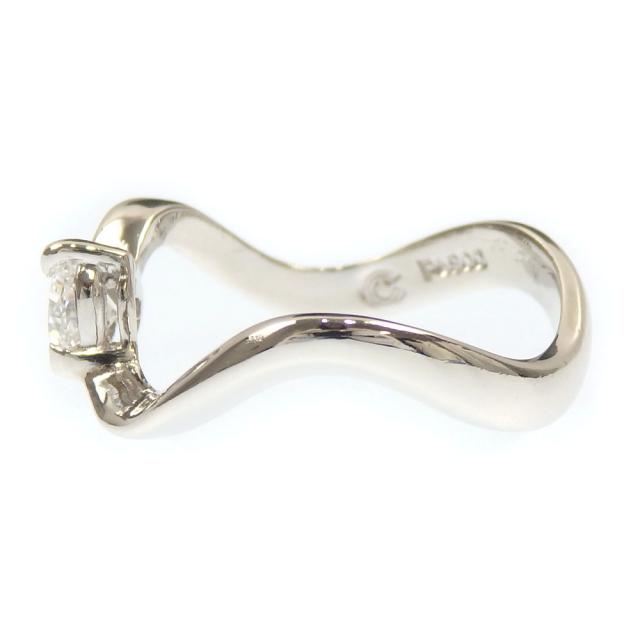 中古 ダイヤモンド ハートシェイプ リング レディース Pt900 4号 0.20ct 2.4g プラチナ 指輪の通販は