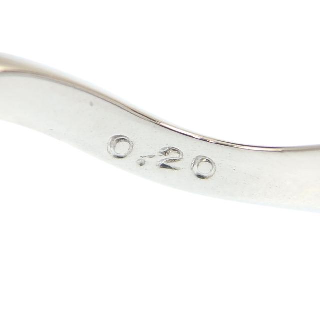 中古 ダイヤモンド ハートシェイプ リング レディース Pt900 4号 0.20ct 2.4g プラチナ 指輪の通販は