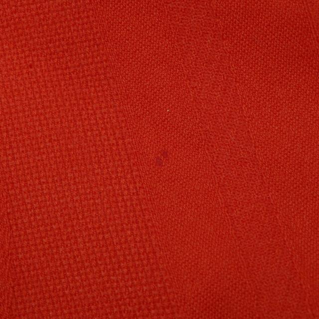 中古 エルメス スカーフ カレ 115 レディース カシミヤ他 レッド 赤 モダンなバックル 古着_3