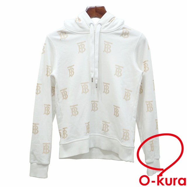 Burberry 白 パーカー Sサイズ