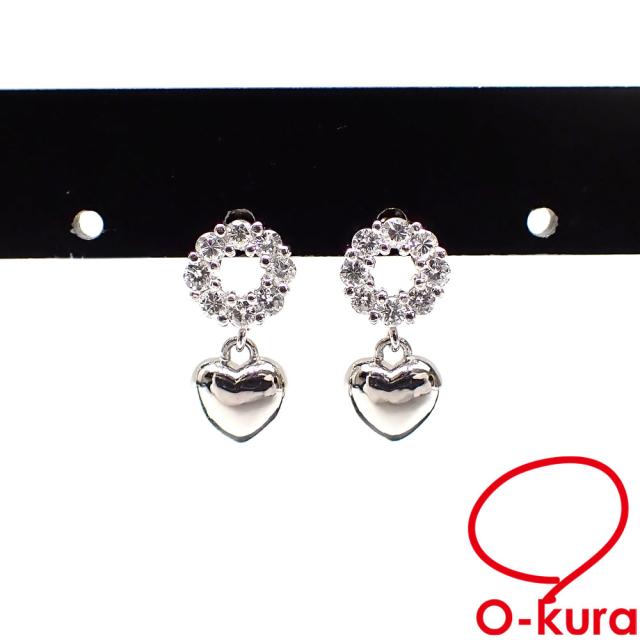 中古 ダイヤモンド ピアス レディース Pt900 0.16ct/0.16ct 3.3g プラチナの通販は 23,680円