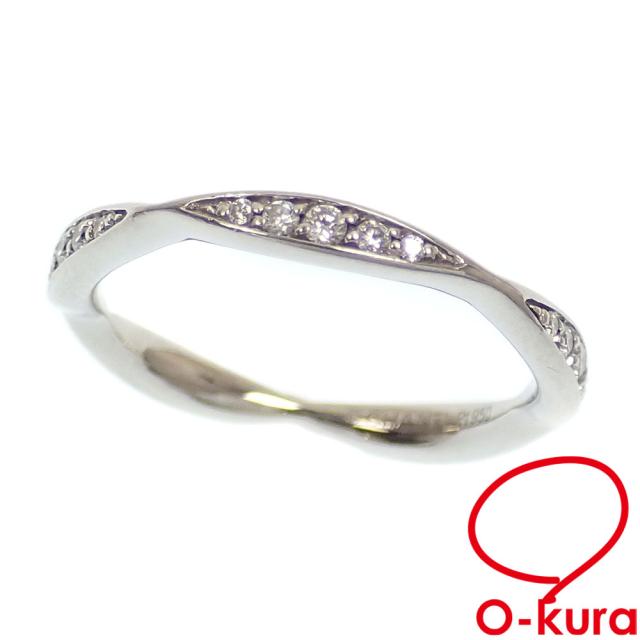 中古 シャネル カメリア ダイヤモンド リング レディース Pt950 8号 #49 2.8g 指輪の通販は