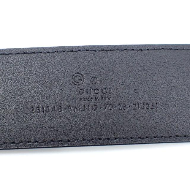 グッチ ベルト レディース レザー ブラック 黒 70cm 28インチ 281548