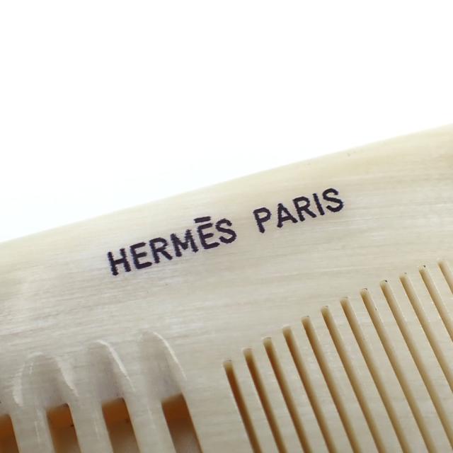 中古 エルメス コーム レディース ベージュ系 バッファローホーン □L  