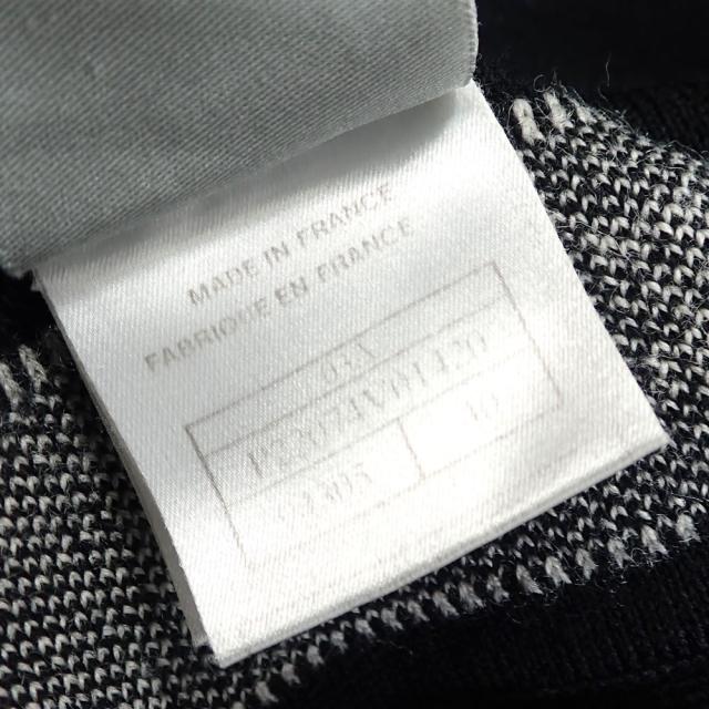 中古 シャネル ニット ウール 長袖 ハイネック レディース ブラック 黒