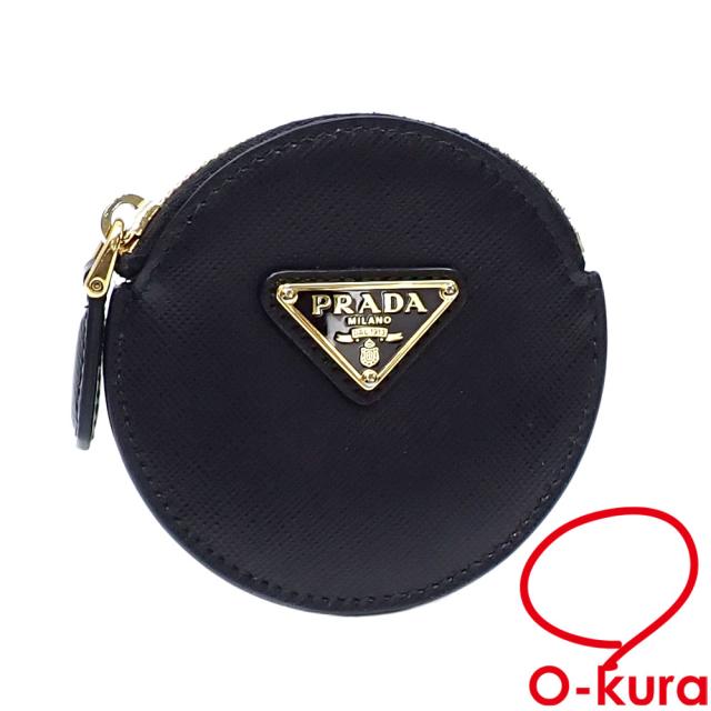 PRADA プラダ サフィアーノレザー コインケース 黒 NERO 小銭入れ