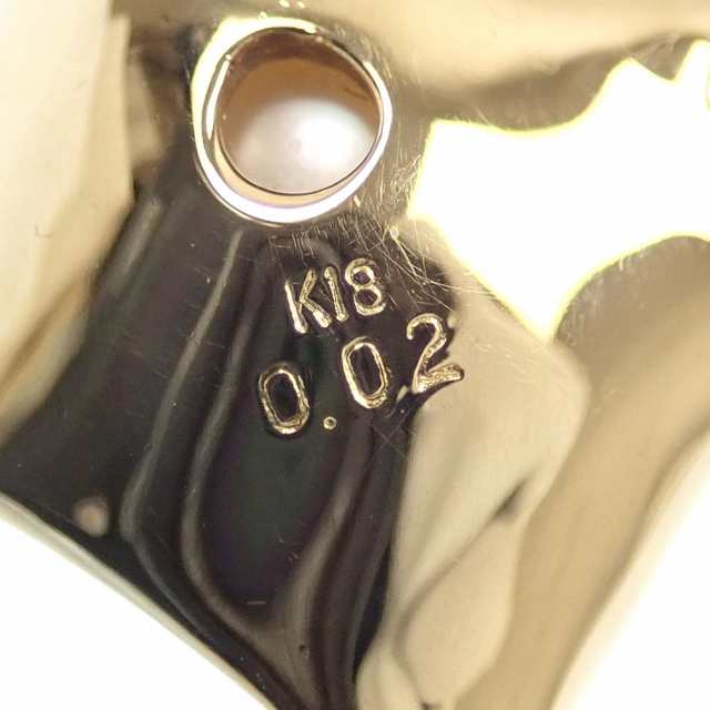Pt900/K18 真珠 ダイヤ入 ペンダント