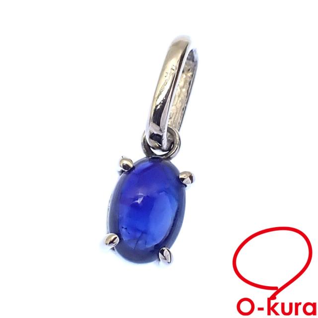 中古 サファイア ペンダントトップ レディース Pt900 0.77ct 0.9g  