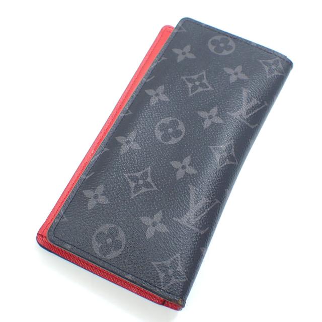 中古 ルイ・ヴィトン 二つ折り 長財布 モノグラムエクリプス