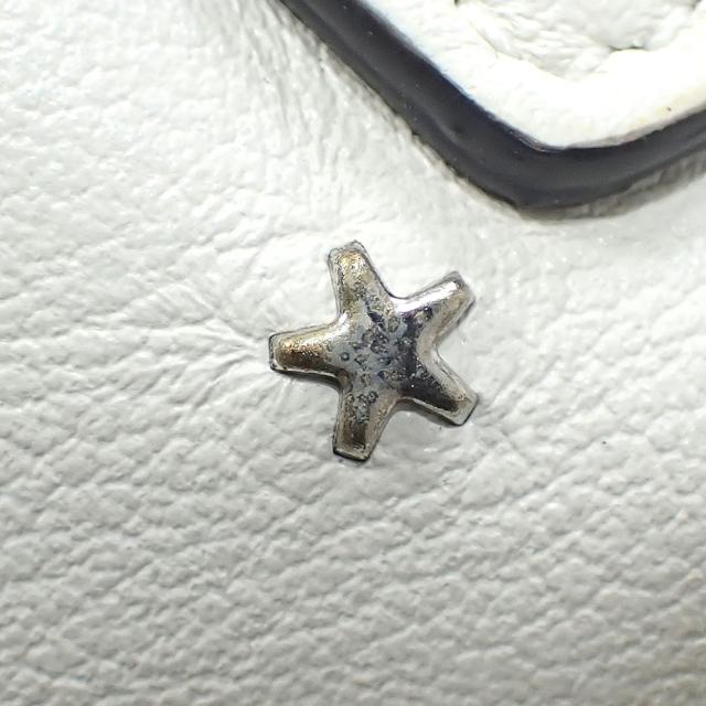 中古 ジミーチュウ ハンドバッグ ミニサラ レディース ホワイト 白 レザー 革 スタッズ スター 星 2WAY ショルダー 肩掛け 斜め掛 ハンドバッグ