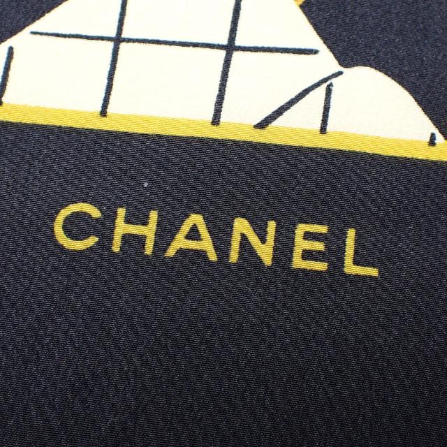 中古 シャネル スカーフ レディース ブラック ベージュ ココマーク 古着