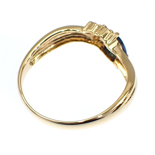 中古 ジュエリーマキ サファイア ダイヤモンド リング