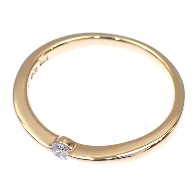 中古 エテ ダイヤモンド リング レディース K10YG 13号 0.05ct