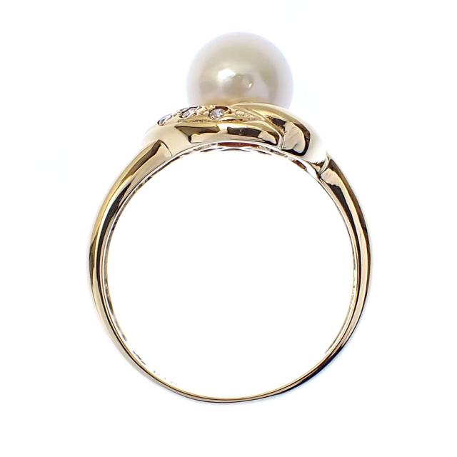 ジュエリーマキ K18 18金 パール ピンキー リング 指輪 18k 750