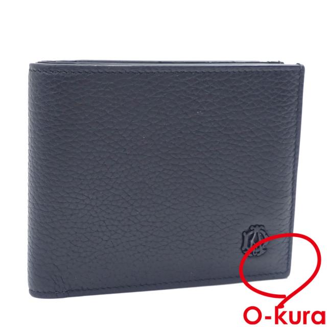 二重 サベット 牛革シュリンク型押し バイカラー 二つ折り財布- ショップ