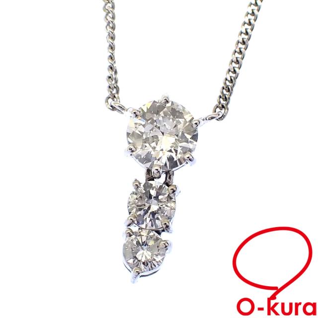 中古 ジュエリーマキ ダイヤモンド ネックレス レディース Pt900