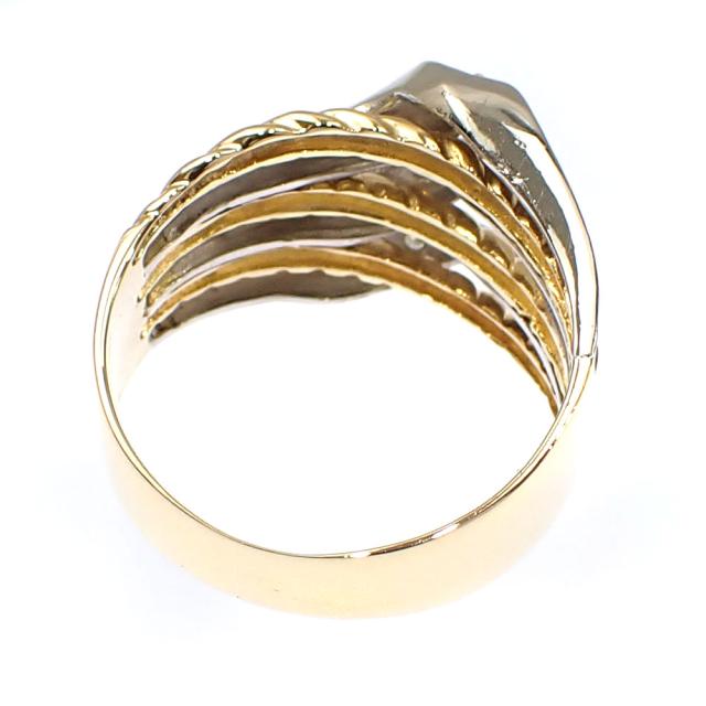 K18 リング 14号 トップ 5.5g K18 18金 YG イエローゴールド リング