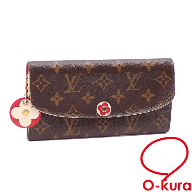 Louis Vuittonルイヴィトン長財布ダミエポルトフォイユエミリー 新品同様 ルイヴィトン ダミエ 長財布 ポルトフォイユエミリー 赤