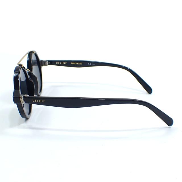 中古 セリーヌ サングラス レディース ブラック ゴールド 黒