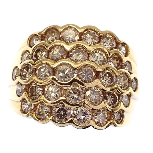 750（K18）　デザインリング　指輪　11号 k18 リング イエローゴールド 11号 18金 750 指輪 デザインリング