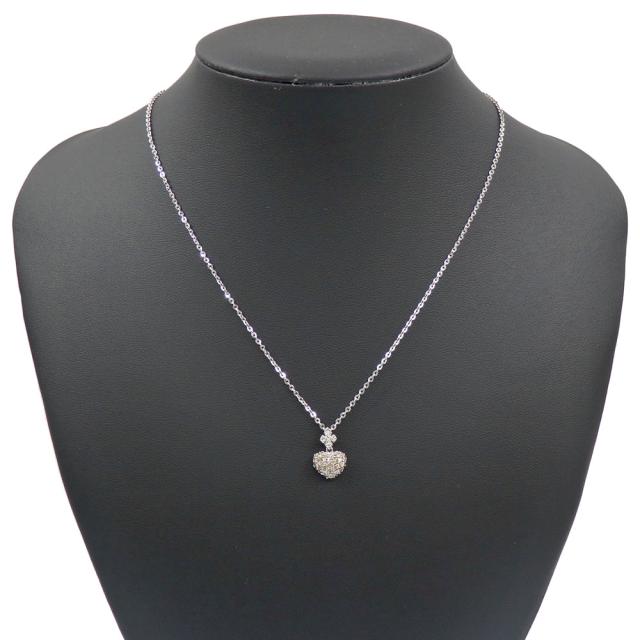 K18WG ハート メレダイヤモンド トップ　0.38ct K18WG ハート メレダイヤモンド トップ 0.38ct ホワイトゴールド