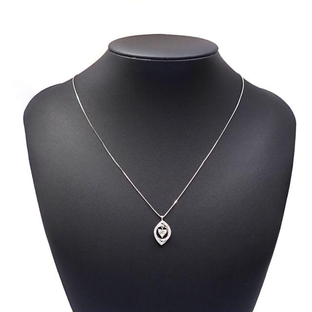 中古 ダイヤモンド ネックレス レディース Pt900 Pt850 0.465ct/0.48ct
