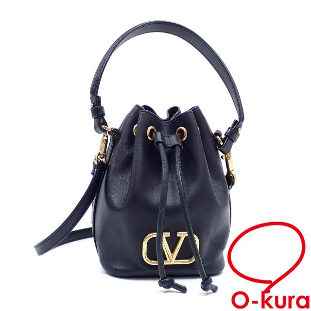 VALENTINO 黒 レザー ハンドバッグ 美品 VALENTINO GARAVANI
